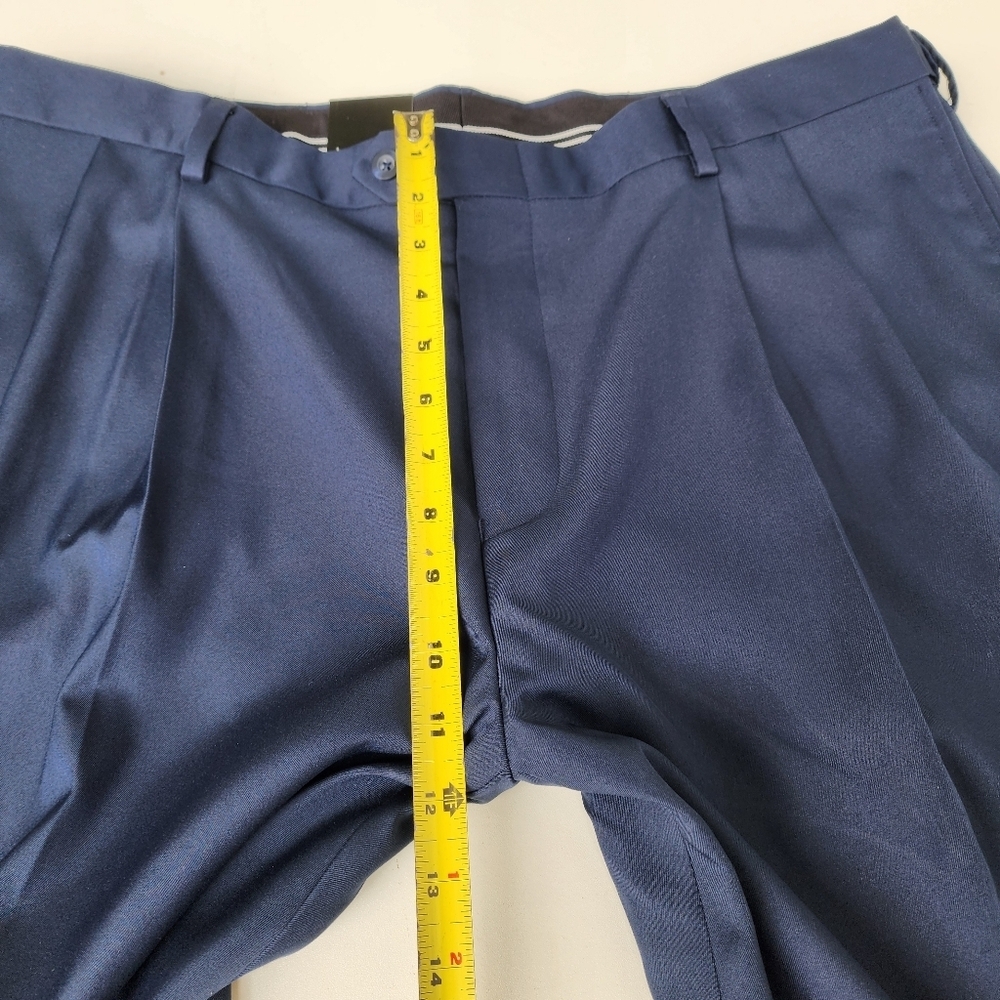 NWT $109 Jos A Bank Traveler Tailored Fit Pants Men 40x32 Navy Blue Performance - Picture 5 of 13